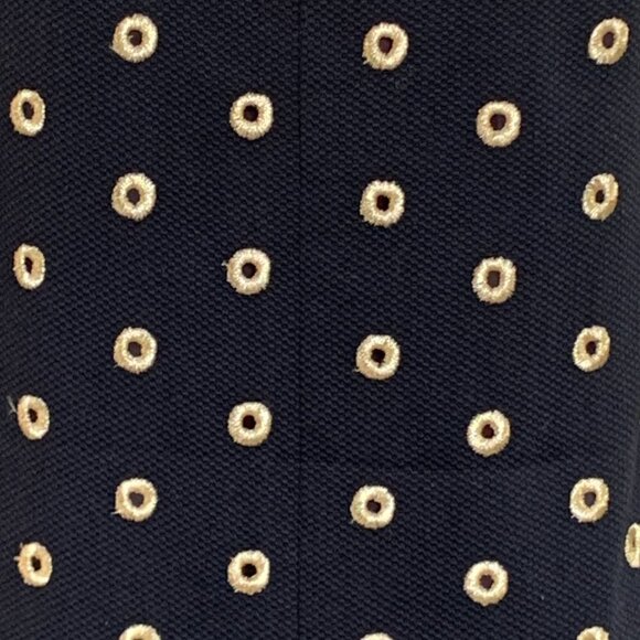 Steven Stolman Embroidered Sleeveless Shift Dress Sz 6 Black & Gold 134F - Picture 7 of 9